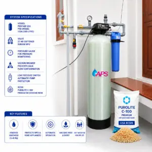 APS PREMIUM AUTOMATIC WATER SOFTENER + MF 124801