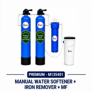 PREMIUM MANUAL WATER SOFTENER + IRON REMOVER + MF - 1354